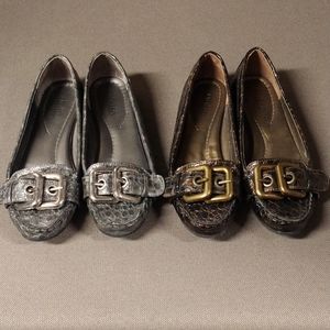 2 pair Rialto reptile shoes